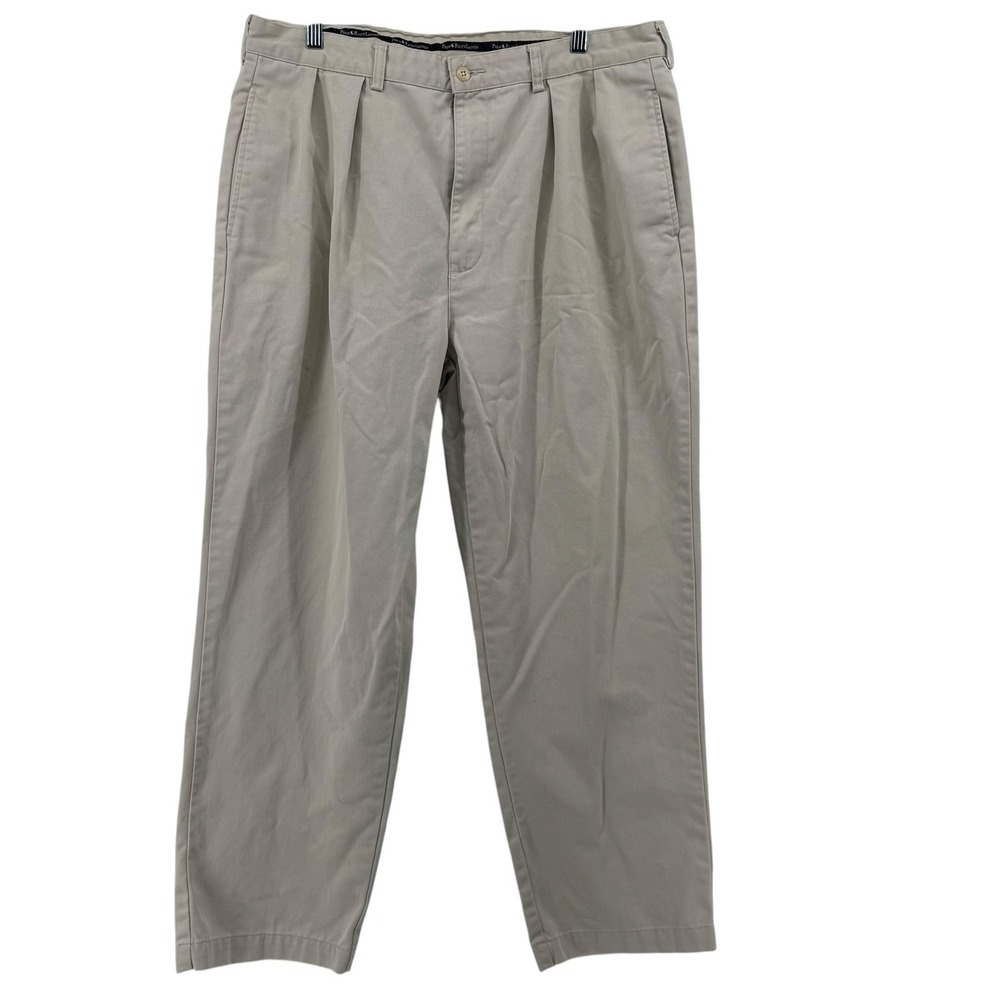 Polo Ralph Lauren Mens Classic Fit Pleated Khaki Chino Pants 38x30 Preppy
